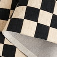 thumbnail image 5 of SAFAVIEH Martha Stewart Chelsea Checkered Area Rug, Black/Beige, 3' x 5', 5 of 7