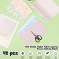 thumbnail image 6 of 42Pcs 10"x10" Quilting Fabric Squares Precuts 100% Cotton Floral Fabric Bundles for Patchwork, Sewing and DIY Crafts Style 5, 6 of 9