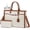 Canvas/Beige-brown, variant on LOVEVOOK Laptop Tote Bag for Women, Office Work Bag Briefcase fit for 15.6 inch Laptop, Large Capacity Teacher Bag Handbag