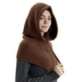 thumbnail image 1 of Cikiki Foulard à Capuche pour Femmes, Hiver Chaude Cagoule Tricotée Foulard Chapeau avec Cordon de Serrage Réglable pour Cyclisme, Ski, Randonnée, 1 of 8