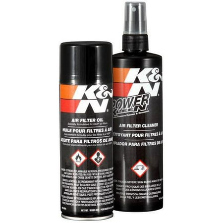 K&amp;N Air Filter Cleaning Kit: Aerosol Filter Cleaner and Oil Kit; Restores Engine Air Filter Performance; Service Kit-99-5000