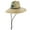 Blue, variant on Rush Straw Lifeguard Sun Hat, 4" Bound Big Brim, Chin Cord and Toggle with Logo Patch (Brown, Small/Medium)