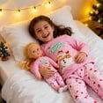 thumbnail image 4 of HYCLES Doll and Girls' Christmas Pajamas Set for Girls and 18" Dolls Clothes, 4 of 7
