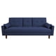 thumbnail image 2 of Sofá Cama Reclinable El Bazar Store Cancún Lino Azul Marino Brazos Separados Respaldo Abatible, 2 of 7