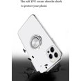 thumbnail image 2 of Compatible with iPhone 13 Pro Max Case 6.7" Ultra Clear Protective Phone Cover with Ring Holder Kickstand Anti-Scratch Slim Thin Silicone Flexible TPU Shockproof Bumper Case - Clear, 2 of 8