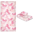 thumbnail image 7 of SKYSONIC 3 Pack Towel Camo Girl Unicorn Cotton Bath Towel Set (1 Bath Towel, 1 Hand Towel, 1 Washcloth) for Bathroom, Super Soft and Quick Dry Towels, 7 of 7