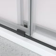 thumbnail image 3 of 60 in. W x 76 in. H Double Sliding Frameless Shower Enclosure With Clear Glass in Matte Black, 3 of 5