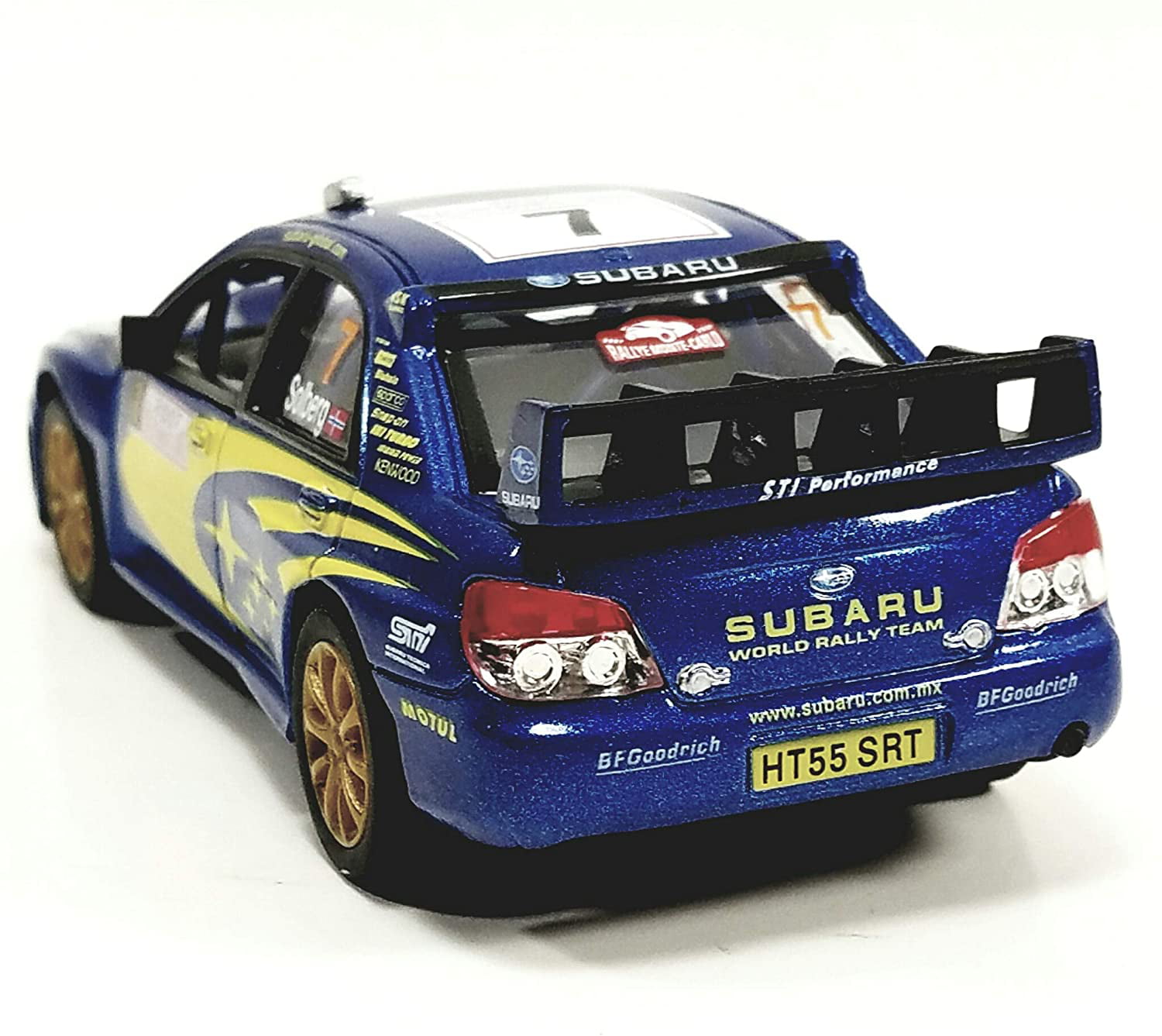 étui Solberg kinsmart T3 Subaru Impreza WRC modèle de voiture 1:36 Taille RALLYE BLEU 
