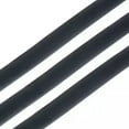 thumbnail image 2 of U8MO 10 Strds Flat Synthetic Rubber Cords Solid No Hole Black Smooth Strings 6mm/10mm-6mm, 1.1yds/Strd, 2 of 2