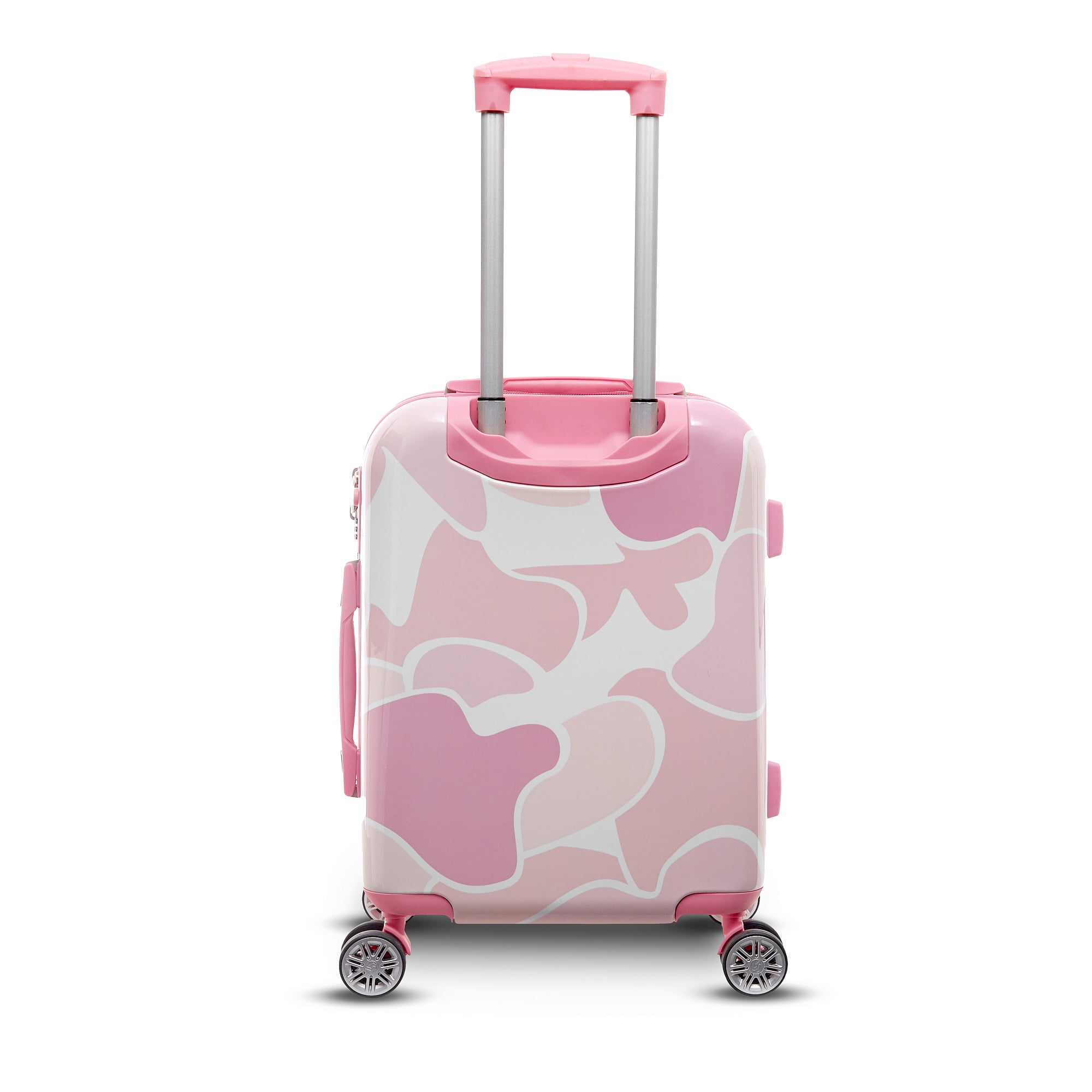 PINK camo rolling luggage