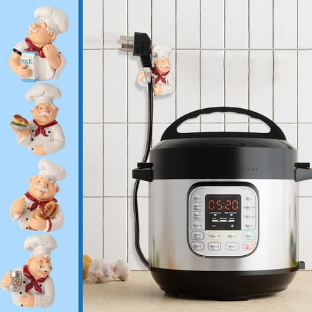 Vacemry 4Pcs Cord Organizer Wall Mount Adhesive Cable Holder Strong Plug Hook Rack for Charger Kitchen Bathroom Office Counter Desk Management to Keep Tidy Vacemry 4Pcs Cord Organizer Wall Mount Adhesive Cable Holder Strong Plug Hook Rack for Charger Kitchen Bathroom Office Counter Desk Management to Keep Tidy