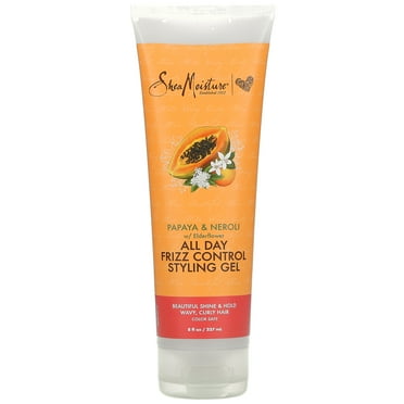 All Day Frizz Control Styling Gel, Papaya & Neroli with Elderflower, 8 fl oz (237 ml), SheaMoisture