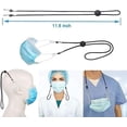 thumbnail image 5 of Paquete de 10 cordones de longitud ajustable para mascarilla facial, bandanas con cierres, cadenas para gafas, protector de oídos, gafas elásticas, 5 of 5