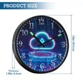 thumbnail image 3 of Voice Activated Clock with Glow Light 12 Inch Large Silent Wall Clock Battery Operated for Home Decor Glowing Cloud Icon, 3 of 8