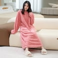thumbnail image 3 of Gifts for Her Bathrobe for Women Fuzzy Women's Nightgowns & Sleepshirts Oversize Fitness Women's Robes House Womens Robe Pink, 3 of 5