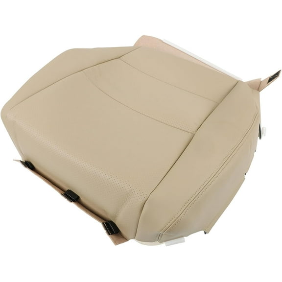 PET-U Front Driver Side Tan Perforated Artificial Leather Seat Cover Replacement for 2007 2008 2009 2010 2011 2012 Acura RDX