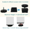 thumbnail image 3 of Pies Niveladores Uxcell 38 x 38mm Inserciones Cuadradas Ajustables para Muebles 4 Conjuntos, 3 of 7