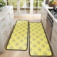 thumbnail image 4 of Kitchen Rugs Sets Of 2,Yellow Lemon Fruit Slices Yellow Pattern Anti Fatigue Kitchen Mat Rugs Non Slip Washable,Decorative Kitchen Floor Mats for Kitchen,Sink,Laundry,17"x47"+17"x47", 4 of 5