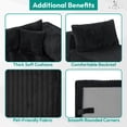 thumbnail image 3 of 110" Modular Cloud Sectional Sofa with Chaise, Deep Seat L Shape Couch, Oversized Modern Modular Sofa, Upholstered Boneless Sectional, Soft Corduroy Fabric, Black, 3 of 12