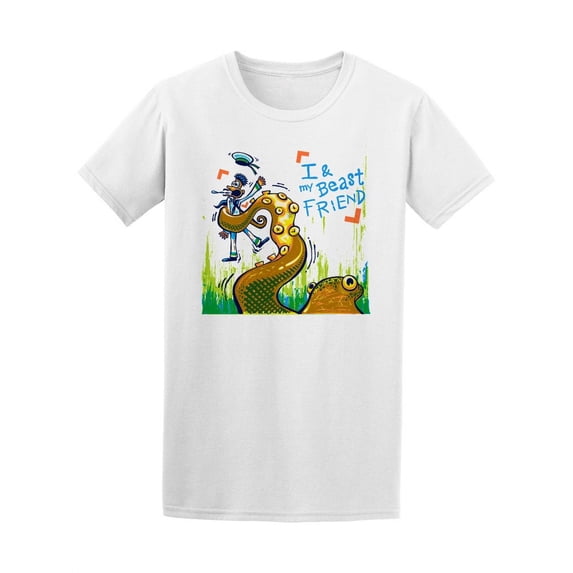 I And My Beast Friend Octopus Tee Men's -Image by Shutterstock