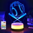 thumbnail image 1 of Night Light KYMELLIE, regalos de béisbol para niños fanáticos del béisbol, 1 of 8