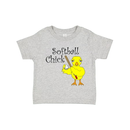 

Inktastic Softball Chick Text Gift Toddler Toddler Girl T-Shirt