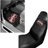 NCAA Mississippi State 2 pc Front Floor Mats and Mississippi State Car Seat Cover Value Bundle