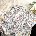 thumbnail image 2 of 2024 Nueva Camisa Blanca Sanrio Cinnamoroll Blusa con Botones y Bolsillos Estampada Kawaii Estilo Playa Y2k Ropa de Mujer de Talla Grande Verano, 2 of 4