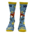 thumbnail image 4 of Men's Squatch Life Socks Funny Drunk Bigfoot Sasquatch Partying Joke Footwear, 4 of 7