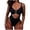 #0067-Black, variant on Betivan Women's Swimsuit Conjoined Backless Split Beach Bikini Soft Breathable Plus Size Swimwear Summer Beach Pool Vacation
