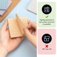 thumbnail image 5 of Hengbo 8 Pack 82 Sheets Portable Lined Self Sticky Notes Pad 3 x 3 Inch Adhesive Lined Notes for Study Home Office, 5 of 7