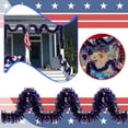 thumbnail image 1 of Event Party Decor 4 July Garland Patriotic Garland Glitter Independence Day Metal Garland 4 July Memorial Day Celebration Outdoor Hanging Ribbon Strips, 1 of 4
