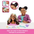 thumbnail image 2 of Barbie Doll Styling Head, Brown Hair with 20+ Hair Styling Accessories, 2 of 6