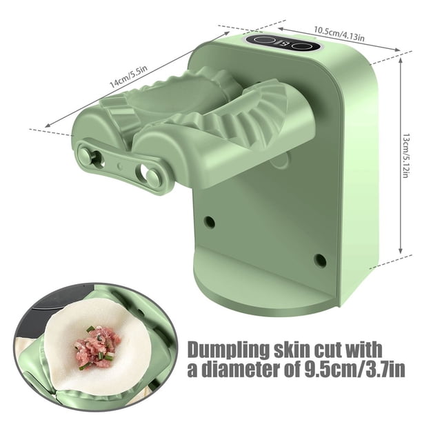 PENGXIANG Machine à Raviolis Électrique 2 Modes Automatique Rechargeable Antidérapante avec Cuillère et Brosse