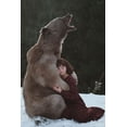 thumbnail image 2 of Barantseva, Olga 13x18 Black Ornate Wood Framed with Double Matting Museum Art Print Titled - My Big Friend, 2 of 4
