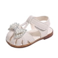 thumbnail image 3 of Duqingm Toddler Summer Shoes Kids Girls Boys Sandals with Cork Footbed Adjustable Strap Toddler Casual Slides Sandals Open Toes Flat Beige,5, 3 of 7