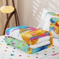 thumbnail image 5 of Homewish Heart Shaped Baseball Ice Cream Print Zipper Full Size Comforter Sets with Fitted Sheet and 2 Pillowcases,Waffle Cone Zipper Bedding Set For Kids Boys And Girls,Reversible,4 Pieces, 5 of 7