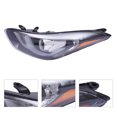 thumbnail image 2 of Miumaeov Headlight for 2014 2015 2016Hyundai Elantra Halogen with LED Projector Headlight Headlamp Replacement Left Driver Side Black & Chrome Housing, 2 of 9