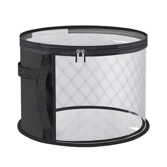 Bags with Handles Transparent Mesh Cap Storage Bag, Suitable for Travel Stackable Storage Oxford Cloth Handle