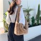 thumbnail image 5 of Bolso Mano Peludo Informal Nube Con Clip Felpa Suave Y Lindo Cruzado Un Hombro para Mujer (marrón), 5 of 9