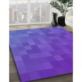 thumbnail image 2 of Ahgly Company Indoor Rectangle Patterned Blue Violet Purple Novelty Area Rugs, 8' x 12', 2 of 6