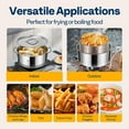 thumbnail image 4 of 10QT Outdoor Propane Turkey Fryer Kit, Aluminum Fish Fryer Pot with 6.7Qt Basket, 50,000 BTU Burner, Heavy Duty Deep Fryer for Seafood, Turkey, Chicken, French Fries, Backyard Cooking, 4 of 8