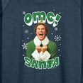 thumbnail image 3 of ELF - Christmas Omg Santa - Women's Lightweight French Terry Long Sleeve Shirt, 3 of 5