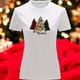 thumbnail image 3 of Playera Blusa Con estampado de Pinos De Navidad Merry Christmas Color Blanco Talla Grande Marca Emil SaEs, 3 of 4