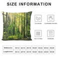 thumbnail image 5 of Orinice Sunlight Through Trees Graphic Decorative Cushion Throw Pillow Cover for Home Couch Living Room Bed Sofa, Zipper Closure, 1PC 20x20in, 5 of 5