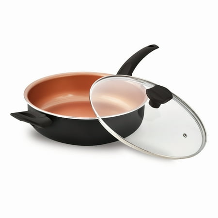 

IKO 3.5 Qt. Copper Collection Ceramic Saute Pan One Size Black