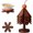 Brown, variant on Wooden Trivets for Hot Dishes, Tree Christmas Coasters Set (Apples of 4) | Handcrafted Eco-Friendly, Cooking Accessories, Kitchen Counter Decor, For Hot Dishes, Pot, Bowl, Teapot, Hot Pot