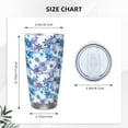 thumbnail image 4 of Bingfone Icy Blue Snowflakes for 20 Oz Stainless Steel Travel Mug Double Wall Water Coffee Cup for Home,Office, Outdoor Works Great for Ice Drinks and Hot Beverage-Straw Three-piece Set, 4 of 8