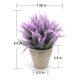 thumbnail image 2 of Arreglos de lavanda de plástico con flores artificiales en macetas para la decoración del jardín del hogar., 2 of 4