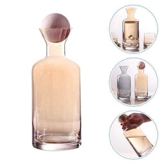 BRIGHTFUFU Ice Storage Pitcher Glass Rectangular For Household Item 1 Set